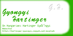 gyongyi hartinger business card